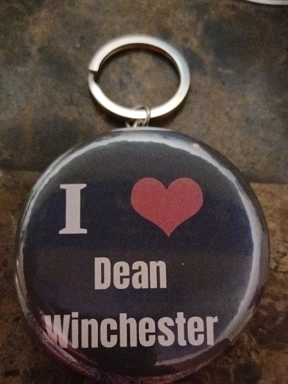 I ❤️ Dean Winchester Keychain Supernatural